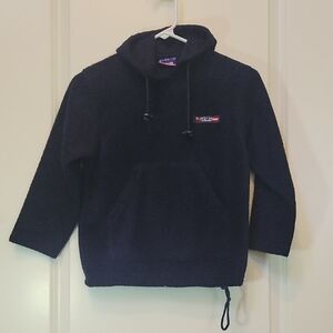 Navy Fleece Hoodie Size 8 Embroidered Kangaroo Pocket  AUSTRIA KIDS COLLECTION